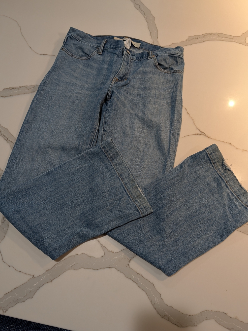 GAP Distressed Long & Lean Denim Jeans